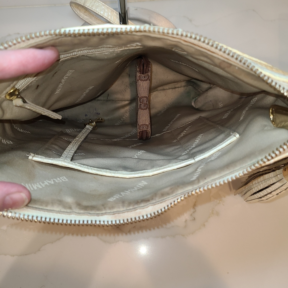 Brahmin Small Bowie Nirvana Melbourne Satchel Shoulder Bag EUC - Picture 14 of 14
